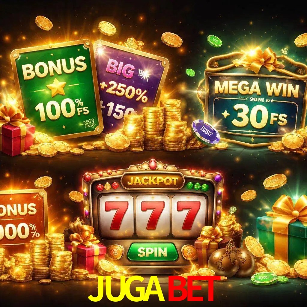 Tipos de bonos JUGABET incluyendo recompensas de bienvenida y promociones continuas